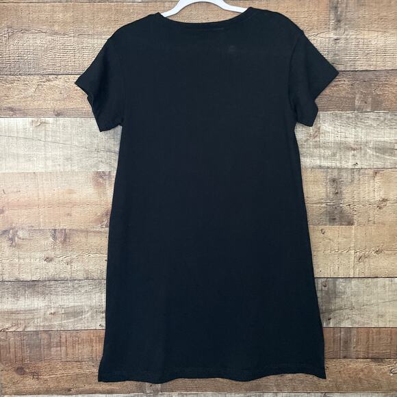 UGG Maree T-Shirt Dress Short Sleeve Solid Black Size Medium - Picture 6 of 8